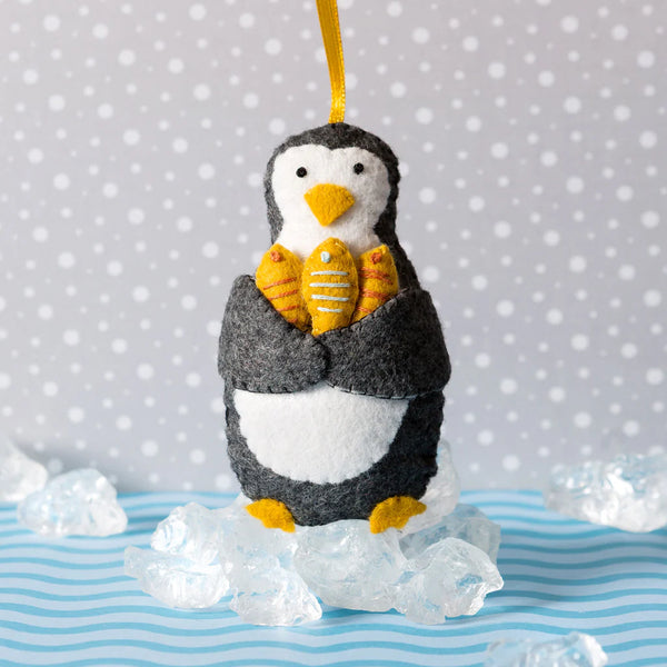 Penguin - Wool Mix Felt Craft Kit by Corinne Lapierre