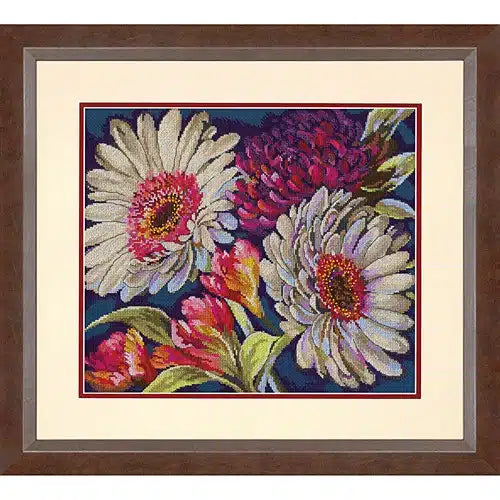 Fabulous Floral Cross Stitch Kit 70-35399 Gold Collection by Dimensions