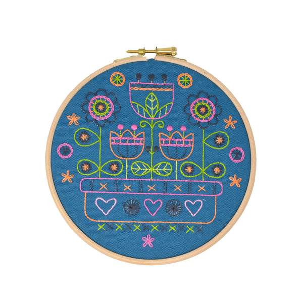 Floral Delight Embroidery Kit by My Cross Stitch DJE01