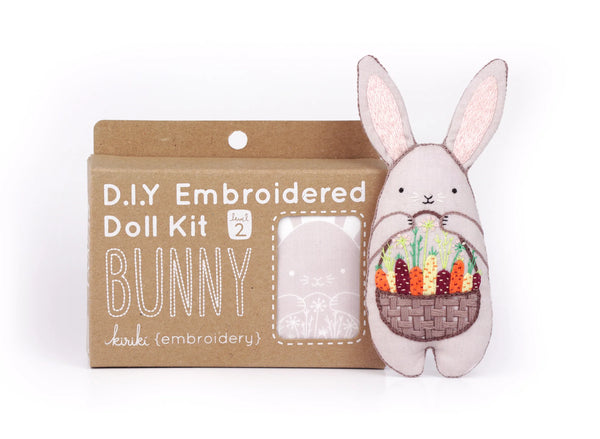 Bunny D.I.Y Embroidered Doll Kit by Kiriki Press