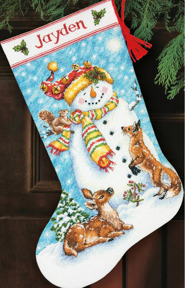 Winter Friends Stocking Cross Stitch Kit 70-08963 by Dimensions