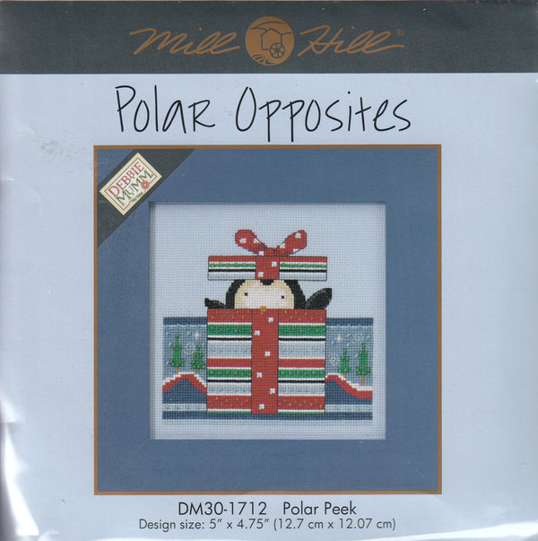 Polar Peek - Beaded Cross Stitch Kit by Debbie Mumm for Mill Hill (DM30-1712)