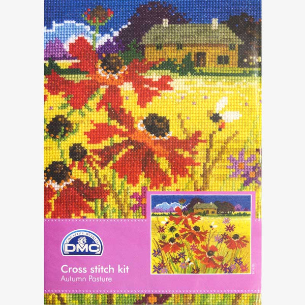 Autumn Pasture Cross Stitch Kit - by DMC BK1678