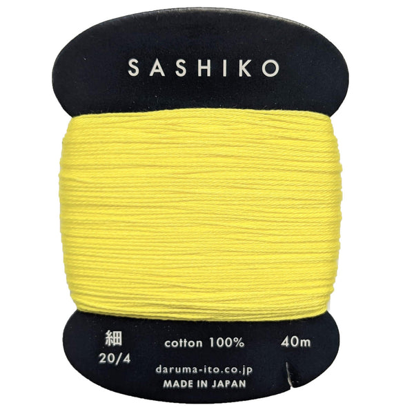 Sashiko Thin Thread 40m - Lemon 203