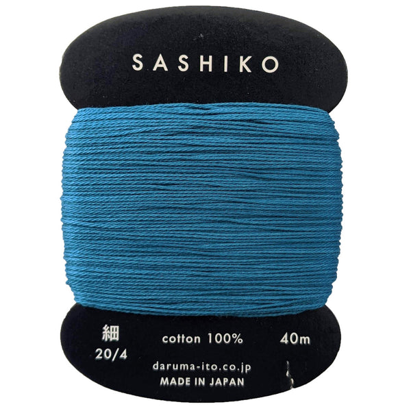 Sashiko Thin Thread 40m - Blue 224