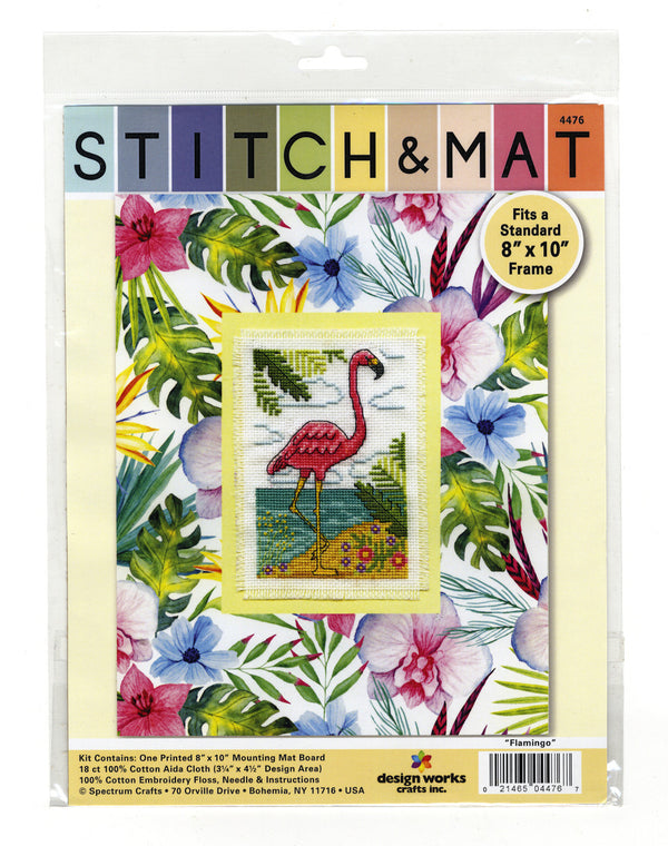 Flamingo Stitch & Mat Kit by Design Works 4476
