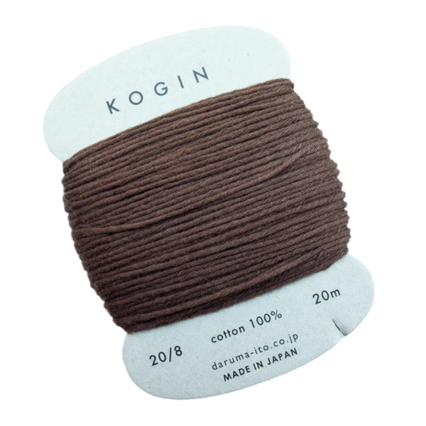 Daruma Kogin Thread 20m 8 Ply - Brown 3