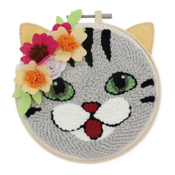 Cat Punch Needle Kit by Make IT 585252-CAT