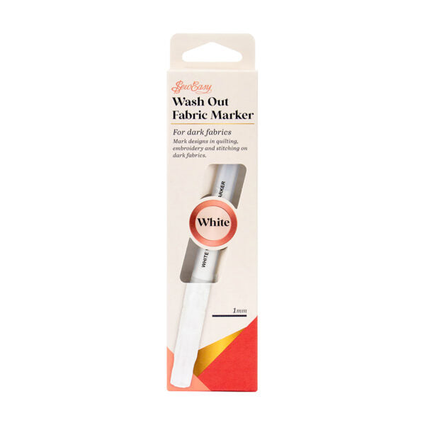 Wash Out Fabric Marker - White by Sew Easy