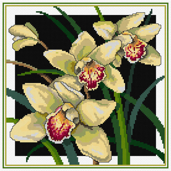 Simply Cyms - Beautiful Orchids FJ-2011 by Country Threads