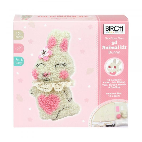 Rabbit Punch Needle 3D Animal Kit by Make IT 585237-RABBIT
