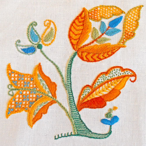 Autumn Gold - Crewel Embroidery Kit by Anna Scott