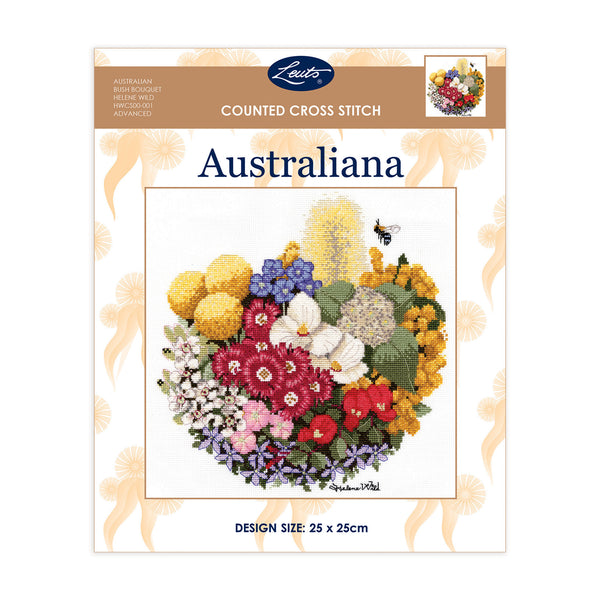 Australian Bush Bouquet Australiana Cross Stitch Kit HWCS00-001 by Leuts
