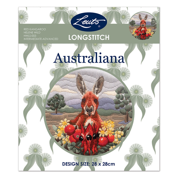 Red Kangaroo Australiana HWLS-003 Long Stitch Kit by Leuts