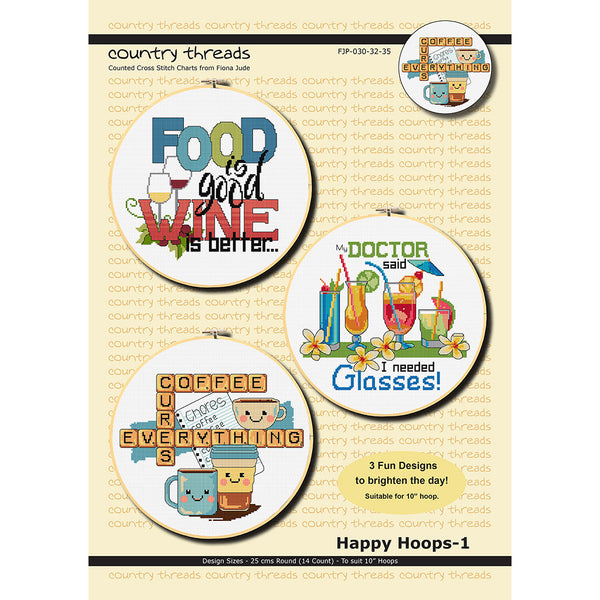 Happy Hoops-1 FJP-030-32-35 by Country Threads