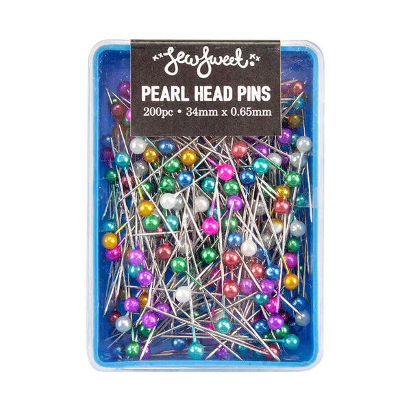 Pearl Head Pins 200 pins 34mm x .65mm by Sew Sweet