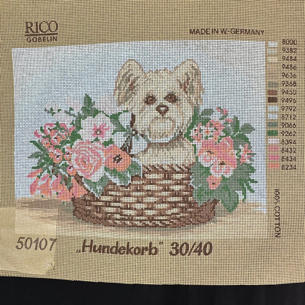 Hundekorb - Tapestry Canvas by Rico Gobelin 50107