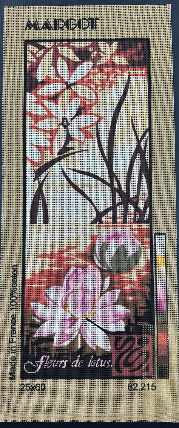 Fleurs de Lotus - Lilly 62.215 - Tapestry Canvas by Margot