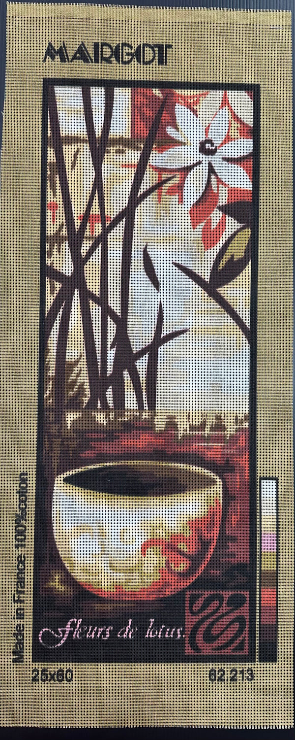 Fleurs de Lotus - Bowl 62.213 - Tapestry Canvas by Margot