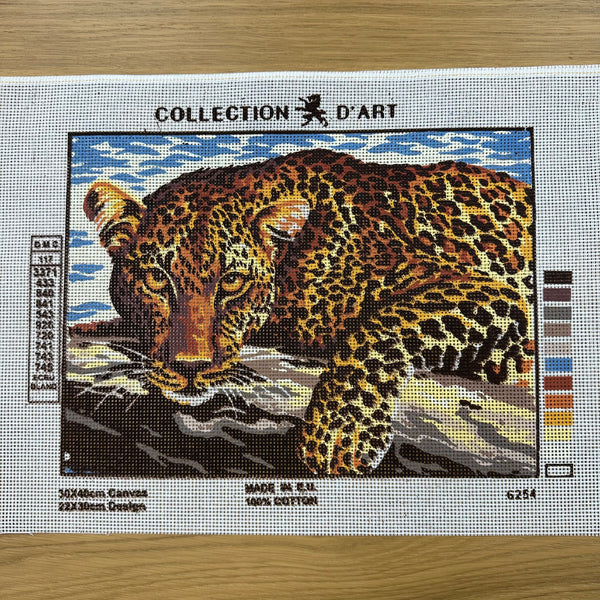 Leopard 6254 - Tapestry Canvas by Collection D'Art