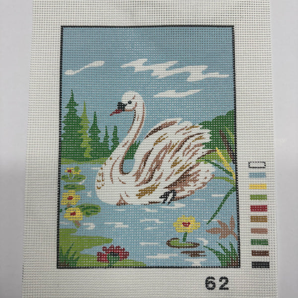 Swan on Lake Tapestry Canvas 62
