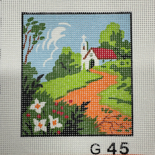 House on the Hill Tapestry Canvas G45