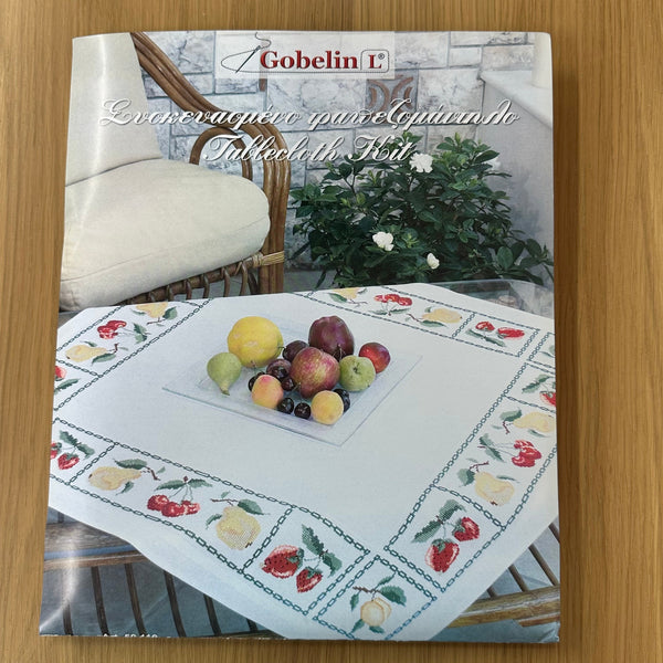 Cross Stitch Tablecloth Kit Fruit 90cm x 90cm Art.50 110 by Gobelin L