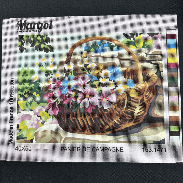Canva orchidées Créations Margot de Paris - Label Emmaüs Canva orchidées Créations Margot de Paris - Label Emmaüs