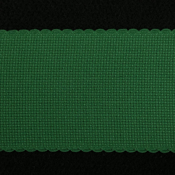 Zweigart Aida Band 8cm Wide - 16 Count - Green (per 50cm)