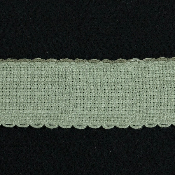 Zweigart Aida Band 3cm Wide - 16 Count - Green (per 50cm)