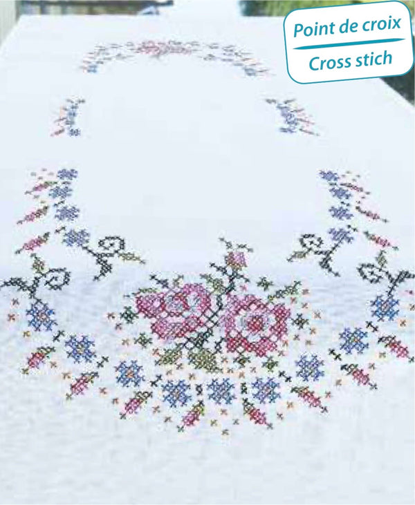 Stamped Embroidery Table Runner - Brodelia Code 608 9076