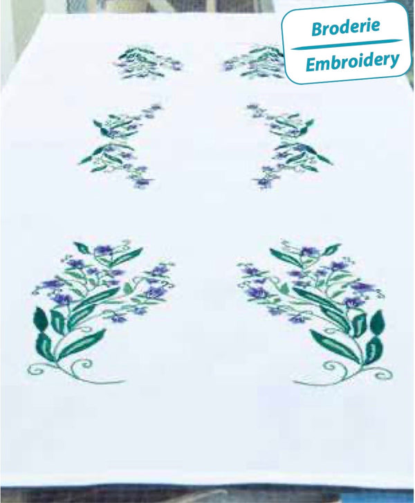 Stamped Embroidery Table Runner 608-9084 by Brodélia