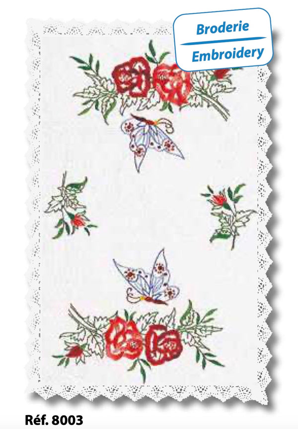 Doily Stamped Embroidery Rectangle 8003 by Margot Creations de Paris