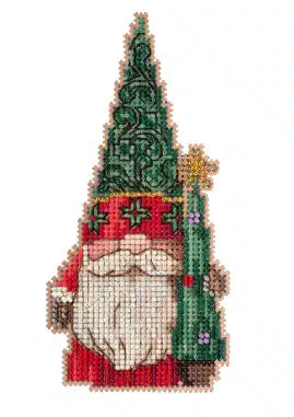 Gnome with Tree Beaded Cross Stitch Kit by Jim Shore for Mill Hill  (JS20-2211)