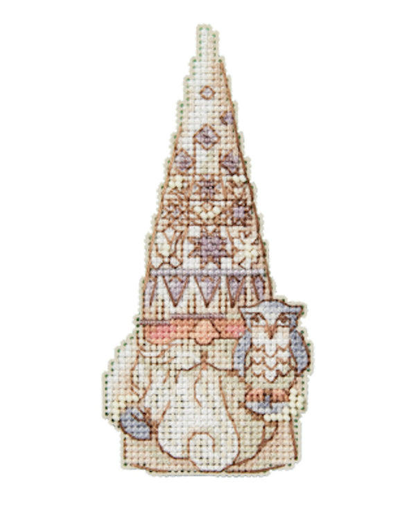 Owl Gnome -  Beaded Cross Stitch Kit by Jim Shore for Mill Hill  (JS20-2313)