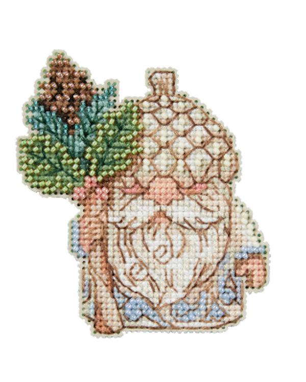 Acorn Gnome -  Beaded Cross Stitch Kit by Jim Shore for Mill Hill  (JS20-2314)