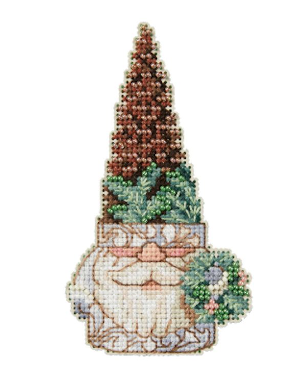 Pinecone Gnome -  Beaded Cross Stitch Kit by Jim Shore for Mill Hill  (JS20-2315)