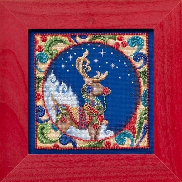 Reindeer Beaded Cross Stitch Kit by Jim Shore for Mill Hill JS30-4101