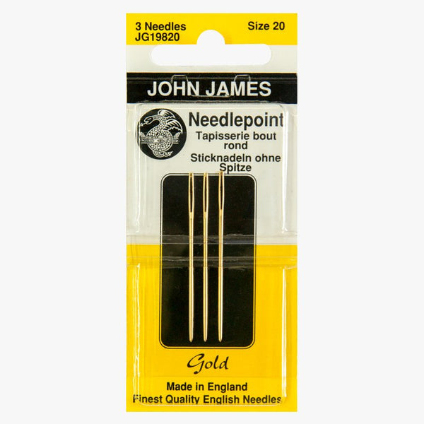 John James Gold Tapestry / Cross Stitch Needles