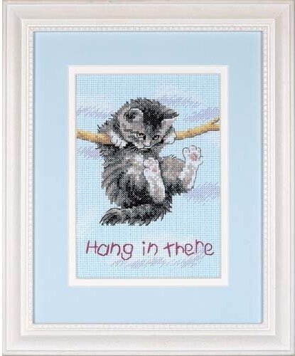 Hang on Kitty Cross Stitch Kit by Dimensions 16734