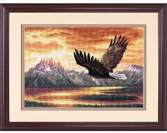 Silent Flight Cross Stitch Kit 35165 Gold Collection by Dimensions