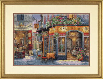 Dimensions Kit European Bistro 35224 Framed View