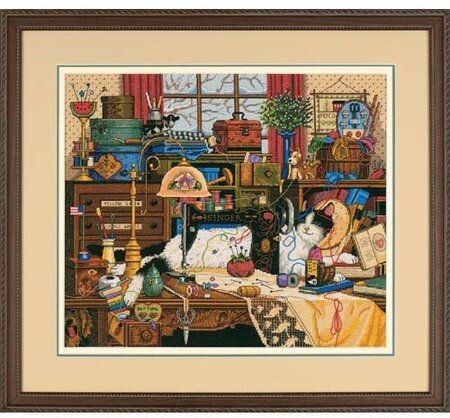Maggie the Messmaker Cross Stitch Kit 3884 Gold Collection by Dimensions