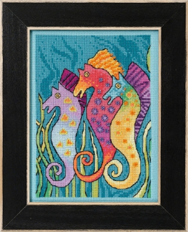 Seahorses Beaded Cross Stitch Kit by Laurel Burch for Mill Hill LB30-2114