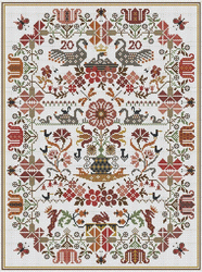 Game of Swannes Sampler Pattern by Long Dog Samplers