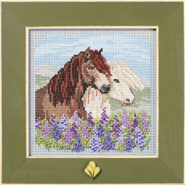 Icelandic Horses - Mill Hill Buttons & Beads Cross Stitch Kit (MH14-2515)