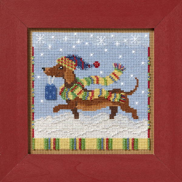 Dashing Dachshund - Mill Hill Buttons & Beads Cross Stitch Kit (MH14-2433)