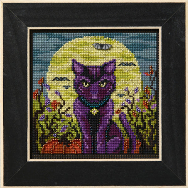 Spooky Cat Mill Hill Buttons & Beads Autumn Series Cross Stitch Kit (MH14-2525)