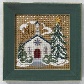 Country Church - Christmas Village Mill Hill Buttons & Beads Cross Stitch Kit (MH14-6302)