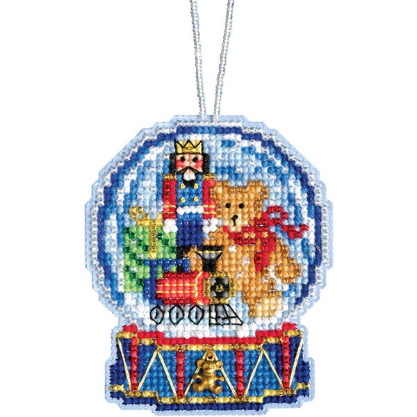 Toy Shop Globe Snow Beaded Cross Stitch Kit MH16-1934 by Mill Hill